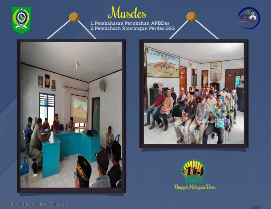 BPD dan Pemerintah Desa Kaleo Gelar Rapat Bersama Masyarakat Bahas Perubahan RAPBDes dan Rancangan Perdes Penggunaan GSG Desa